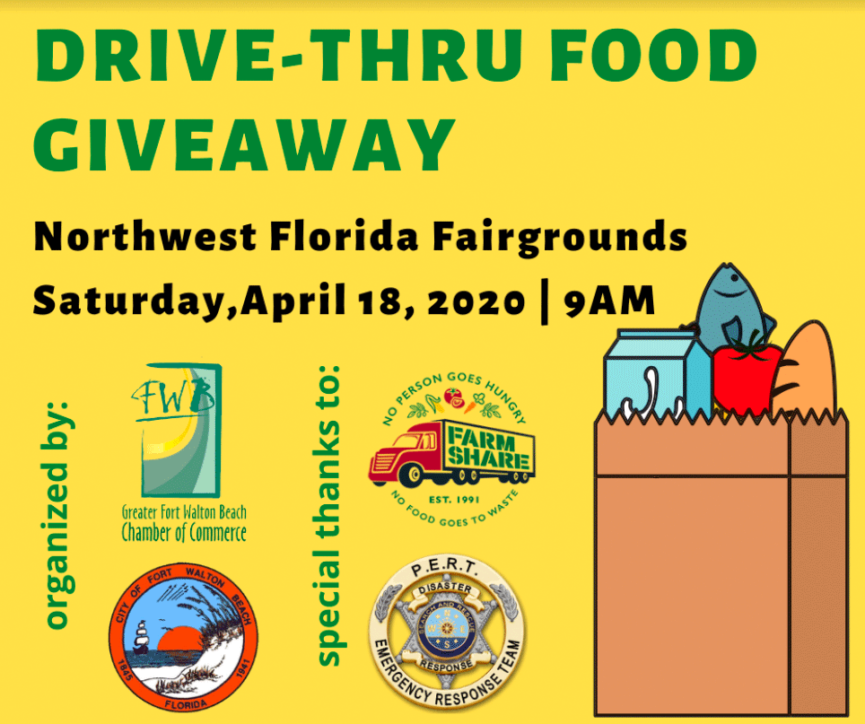 Drive-Thru Food Giveaway: April 18, 2020 » Mary Esther United Methodist