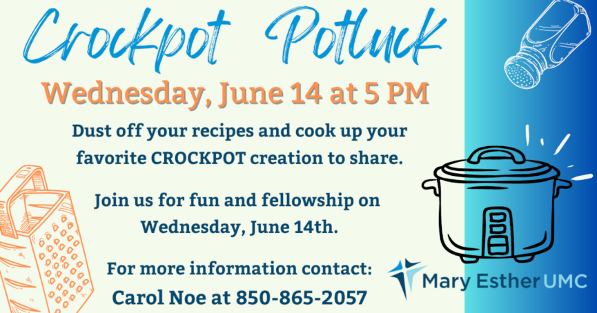 Crockpot Potluck June 14, 2023