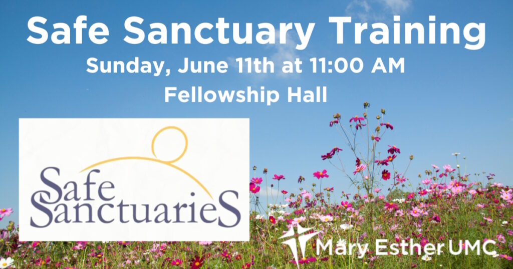 Safe Sanctuary Training June 11, 2023
