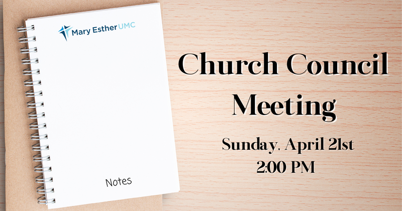 Church Council Meeting April 21, 2024